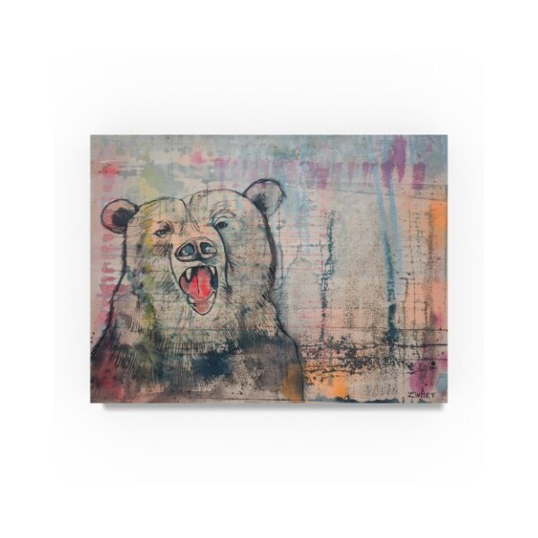 Zwart 'Big Bear Head' Canvas Art, 24x32 Zwart 'Big Bear Head' Canvas Art, 24x32